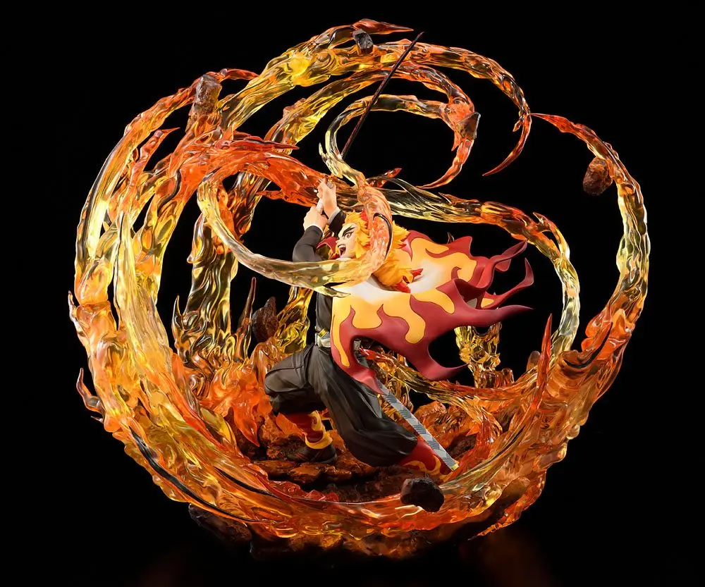 Demon Slayer: Kimetsu no Yaiba 1/8 Kyojuro Rengoku DX Ver. (re-run) szobor figura 35 cm termékfotó