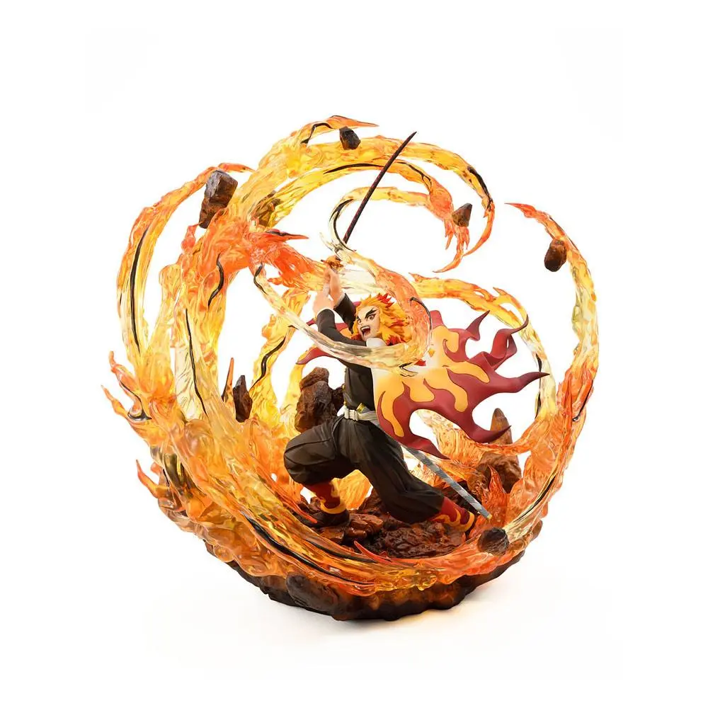 Demon Slayer: Kimetsu no Yaiba 1/8 Kyojuro Rengoku DX Ver. (re-run) szobor figura 35 cm termékfotó