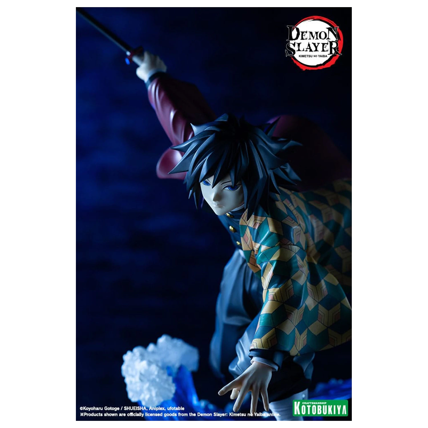 Demon Slayer: Kimetsu no Yaiba ARTFXJ 1/8 Giyu Tomioka szobor figura 21 cm    termékfotó