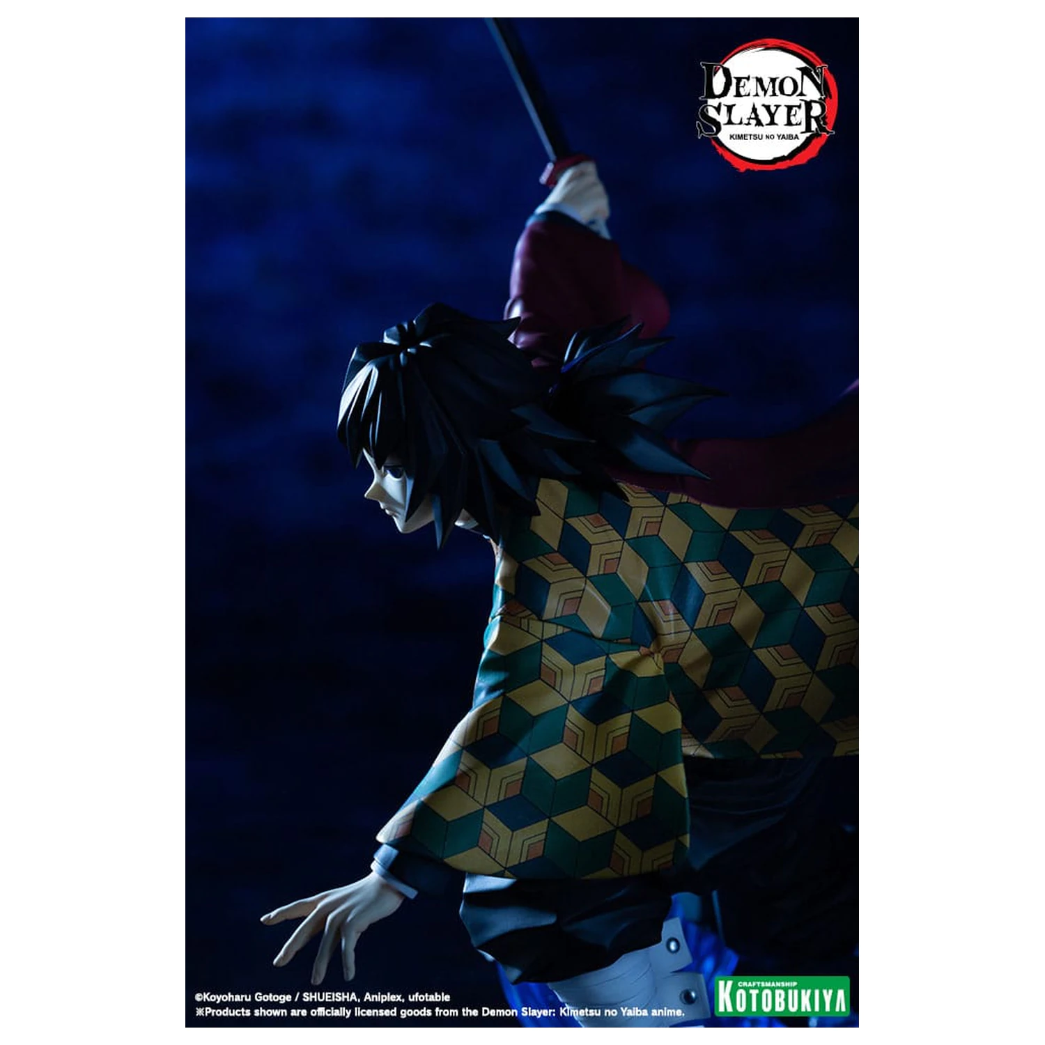 Demon Slayer: Kimetsu no Yaiba ARTFXJ 1/8 Giyu Tomioka szobor figura 21 cm    termékfotó