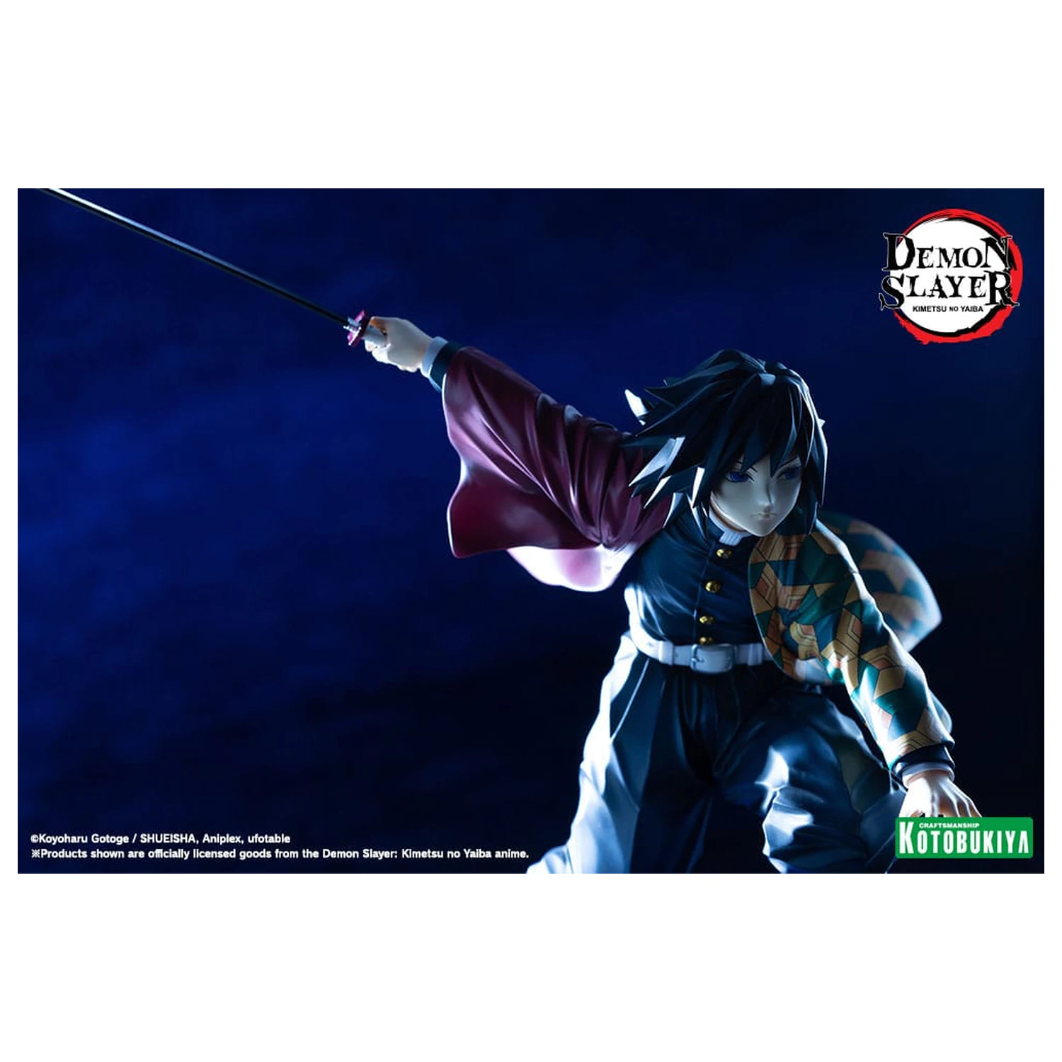Demon Slayer: Kimetsu no Yaiba ARTFXJ 1/8 Giyu Tomioka szobor figura 21 cm    termékfotó
