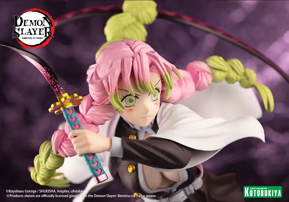 Demon Slayer: Kimetsu no Yaiba ARTFXJ 1/8 Mitsuri Kanroji Bonus Edition szobor figura 25 cm termékfotó