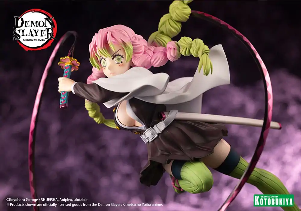 Demon Slayer: Kimetsu no Yaiba ARTFXJ 1/8 Mitsuri Kanroji Bonus Edition szobor figura 25 cm termékfotó