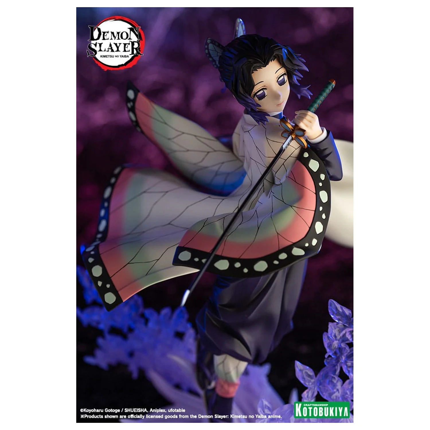 Demon Slayer: Kimetsu no Yaiba ARTFXJ 1/8 Shinobu Kocho szobor figura 25 cm      termékfotó