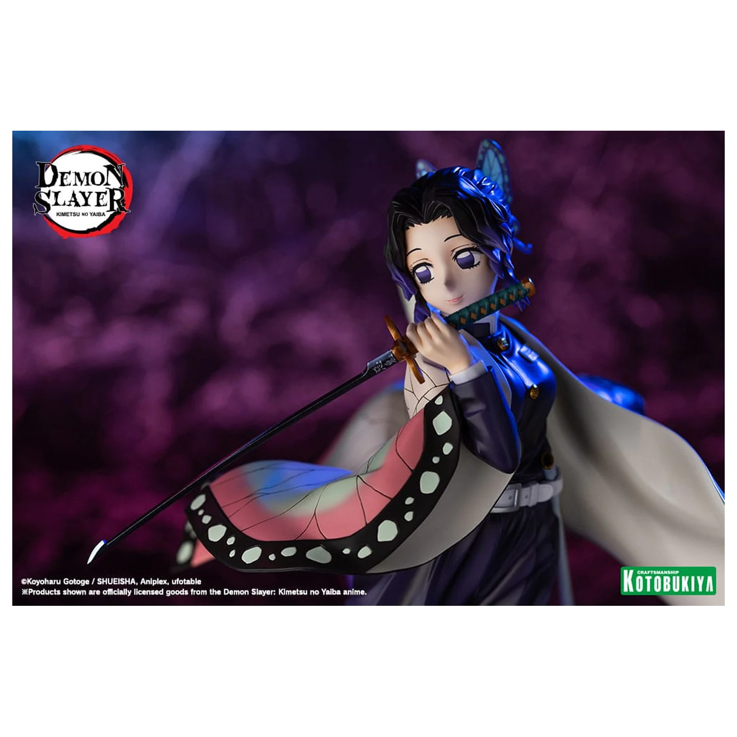 Demon Slayer: Kimetsu no Yaiba ARTFXJ 1/8 Shinobu Kocho szobor figura 25 cm      termékfotó