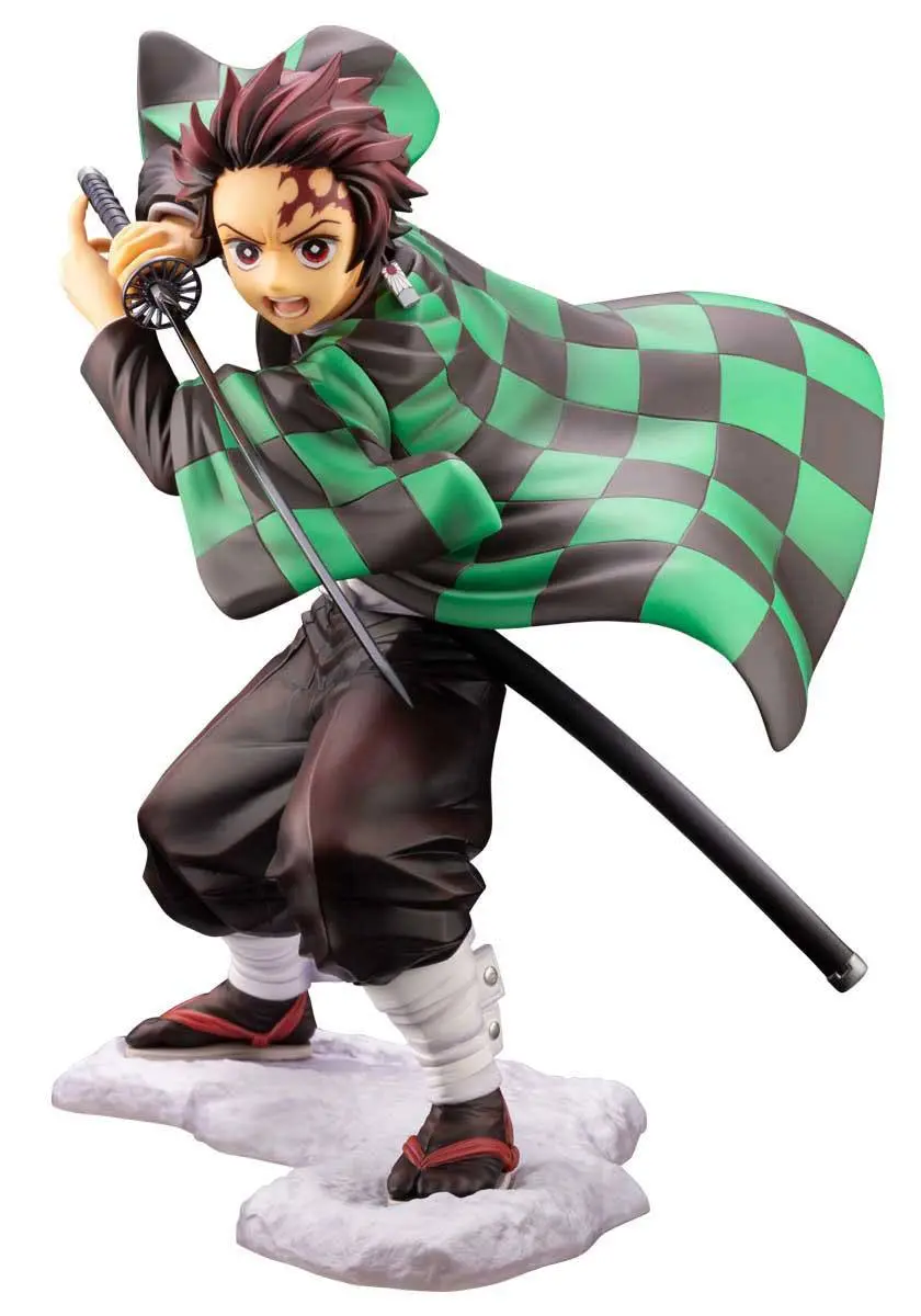 Demon Slayer: Kimetsu no Yaiba ARTFXJ 1/8 Tanjiro Kamado szobor figura 18 cm termékfotó