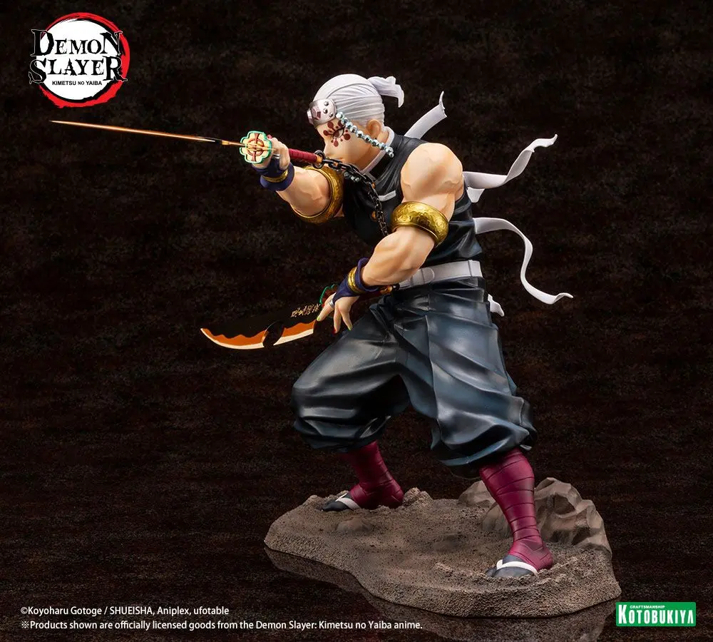 Demon Slayer: Kimetsu no Yaiba ARTFXJ 1/8 Tengen Uzui Bonus Edition szobor figura 23 cm termékfotó