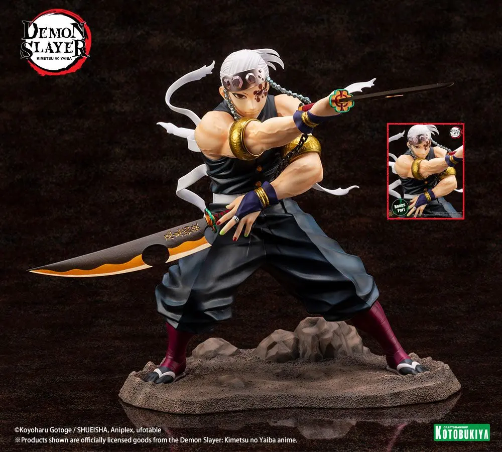 Demon Slayer: Kimetsu no Yaiba ARTFXJ 1/8 Tengen Uzui Bonus Edition szobor figura 23 cm termékfotó