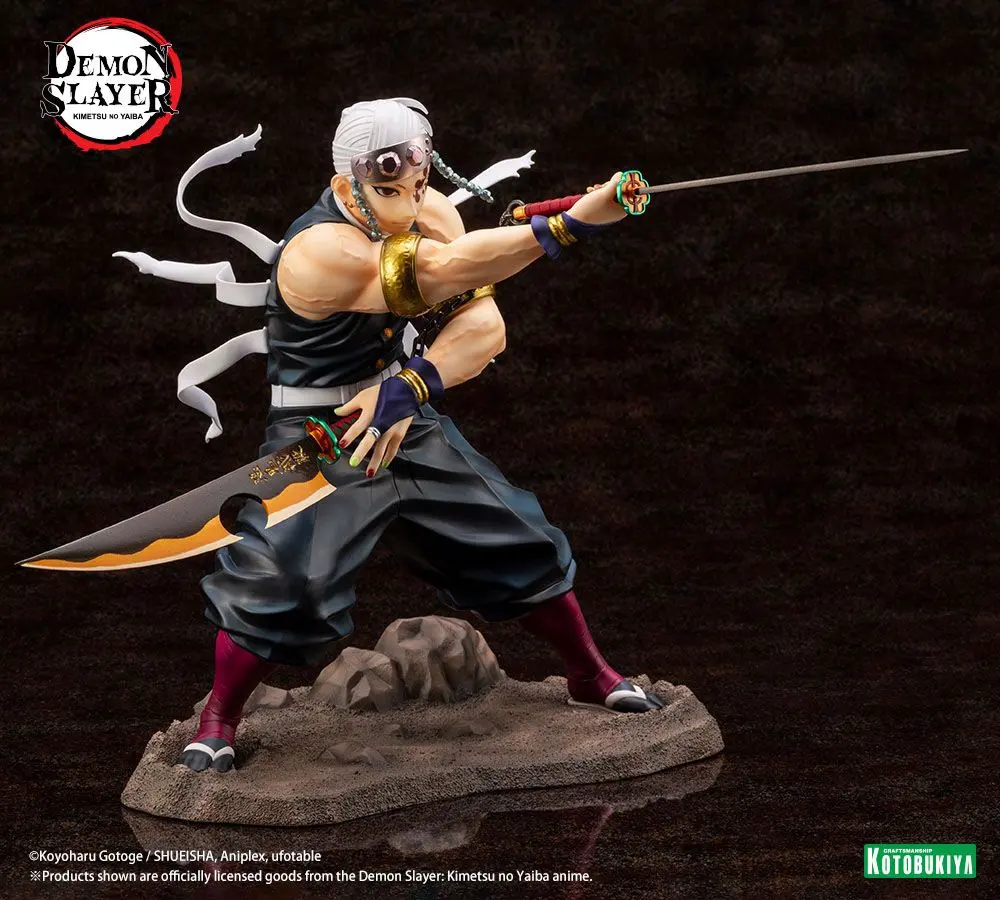 Demon Slayer: Kimetsu no Yaiba ARTFXJ 1/8 Tengen Uzui Bonus Edition szobor figura 23 cm termékfotó