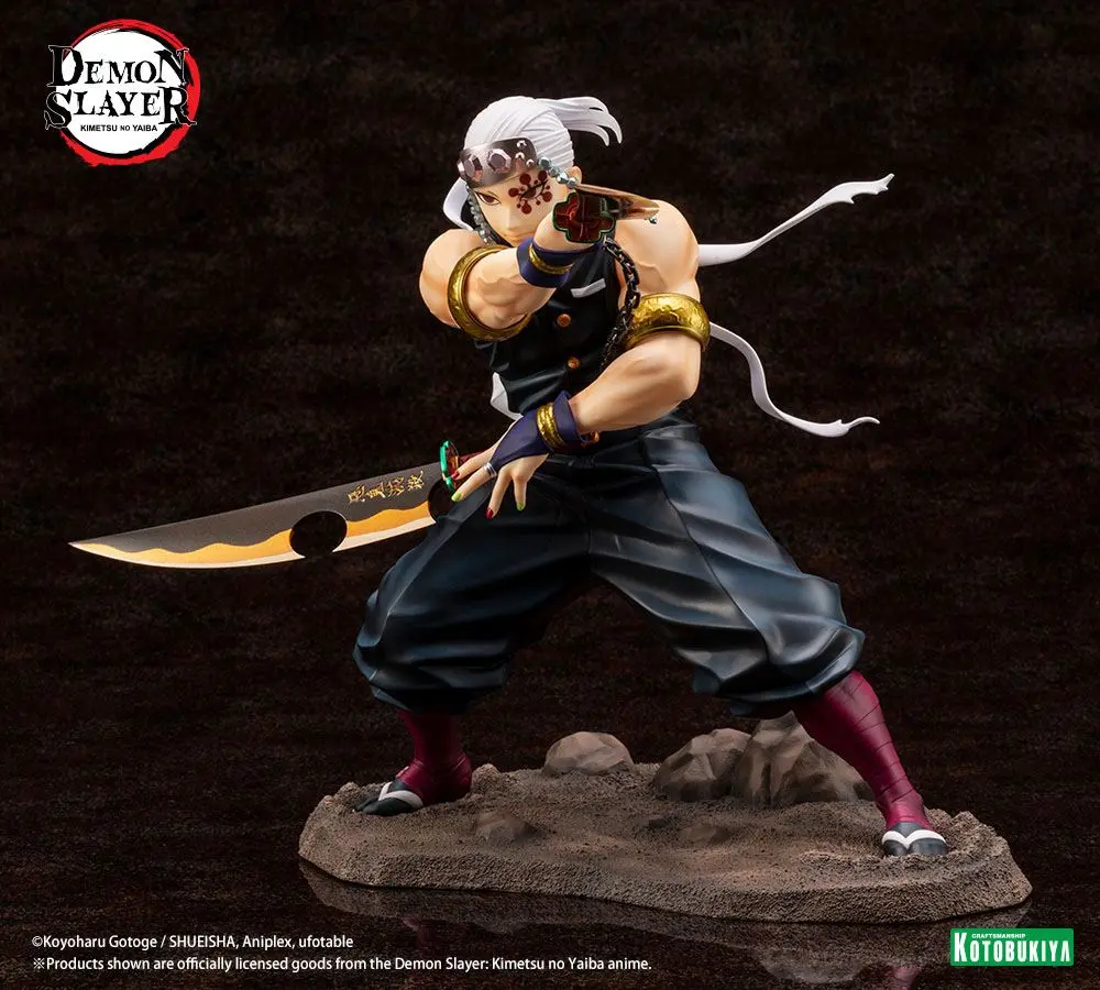 Demon Slayer: Kimetsu no Yaiba ARTFXJ 1/8 Tengen Uzui Bonus Edition szobor figura 23 cm termékfotó