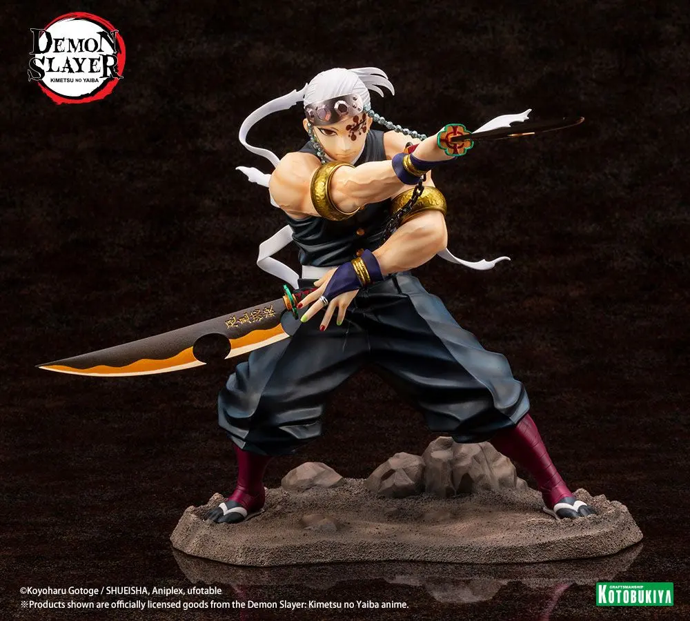 Demon Slayer: Kimetsu no Yaiba ARTFXJ 1/8 Tengen Uzui Bonus Edition szobor figura 23 cm termékfotó