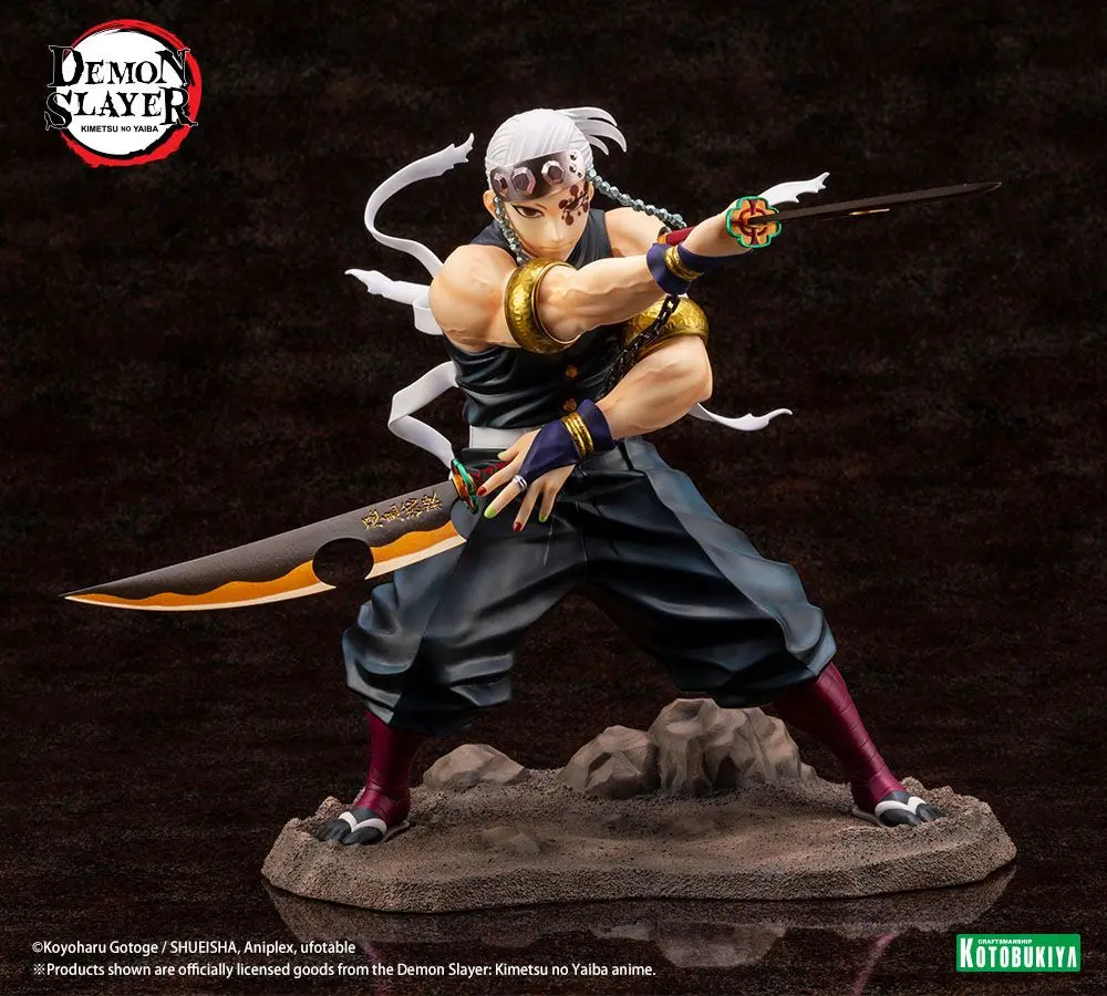 Demon Slayer: Kimetsu no Yaiba ARTFXJ 1/8 Tengen Uzui Bonus Edition szobor figura 23 cm termékfotó