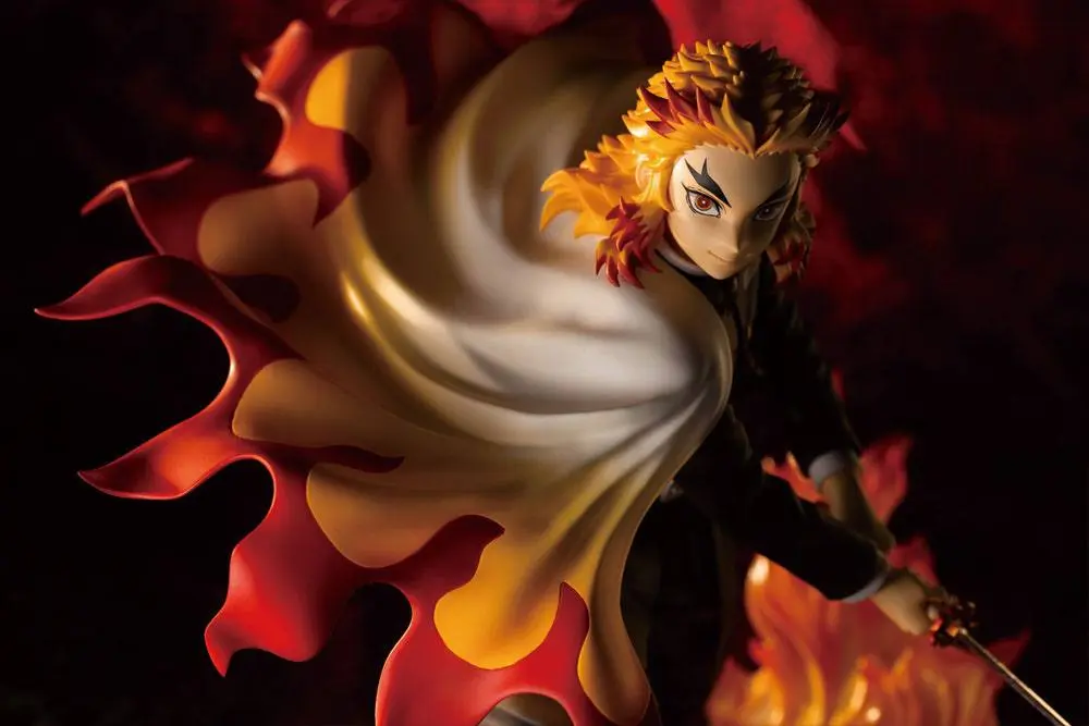 Demon Slayer: Kimetsu no Yaiba ARTFXJ1/8 Kyojuro Rengoku Bonus Edition szobor figura 22 cm termékfotó