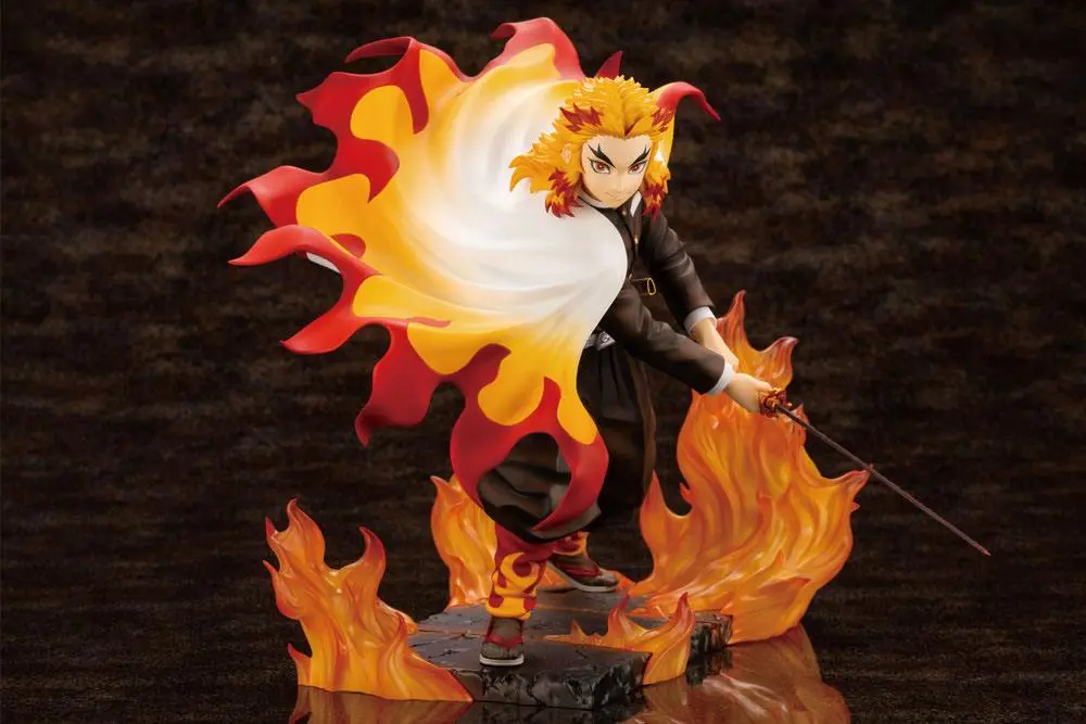 Demon Slayer: Kimetsu no Yaiba ARTFXJ1/8 Kyojuro Rengoku Bonus Edition szobor figura 22 cm termékfotó
