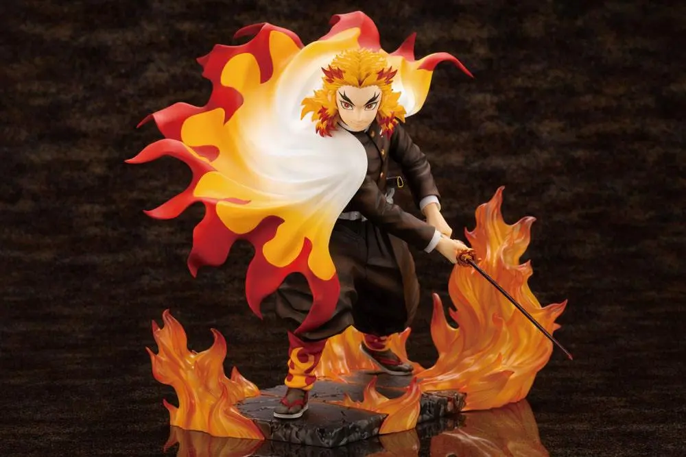 Demon Slayer: Kimetsu no Yaiba ARTFXJ1/8 Kyojuro Rengoku Bonus Edition szobor figura 22 cm termékfotó