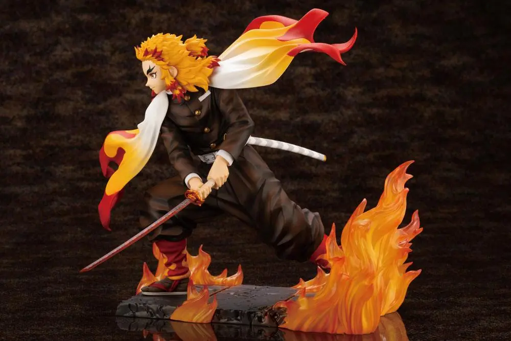 Demon Slayer: Kimetsu no Yaiba ARTFXJ1/8 Kyojuro Rengoku Bonus Edition szobor figura 22 cm termékfotó