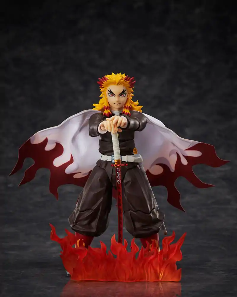 Demon Slayer: Kimetsu no Yaiba BUZZmod 1/12 Kyojuro Rengoku akciófigura 14 cm termékfotó