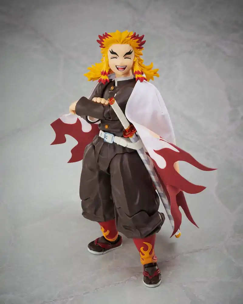 Demon Slayer: Kimetsu no Yaiba BUZZmod 1/12 Kyojuro Rengoku akciófigura 14 cm termékfotó