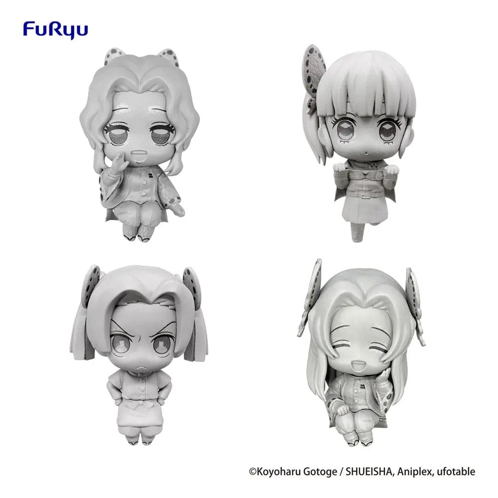 Demon Slayer: Kimetsu no Yaiba Chokotto Hikkake Petit 4 db-os PVC szobor figura csomag 4 cm termékfotó