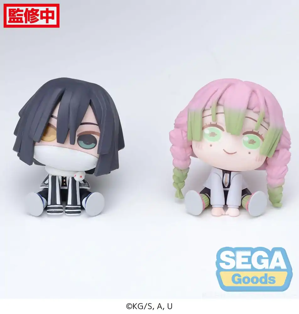 Demon Slayer: Kimetsu no Yaiba Chubby Collection Mitsuri Kanroji &amp; Obanai Iguro (EX) PVC szobor figura 6 cm termékfotó