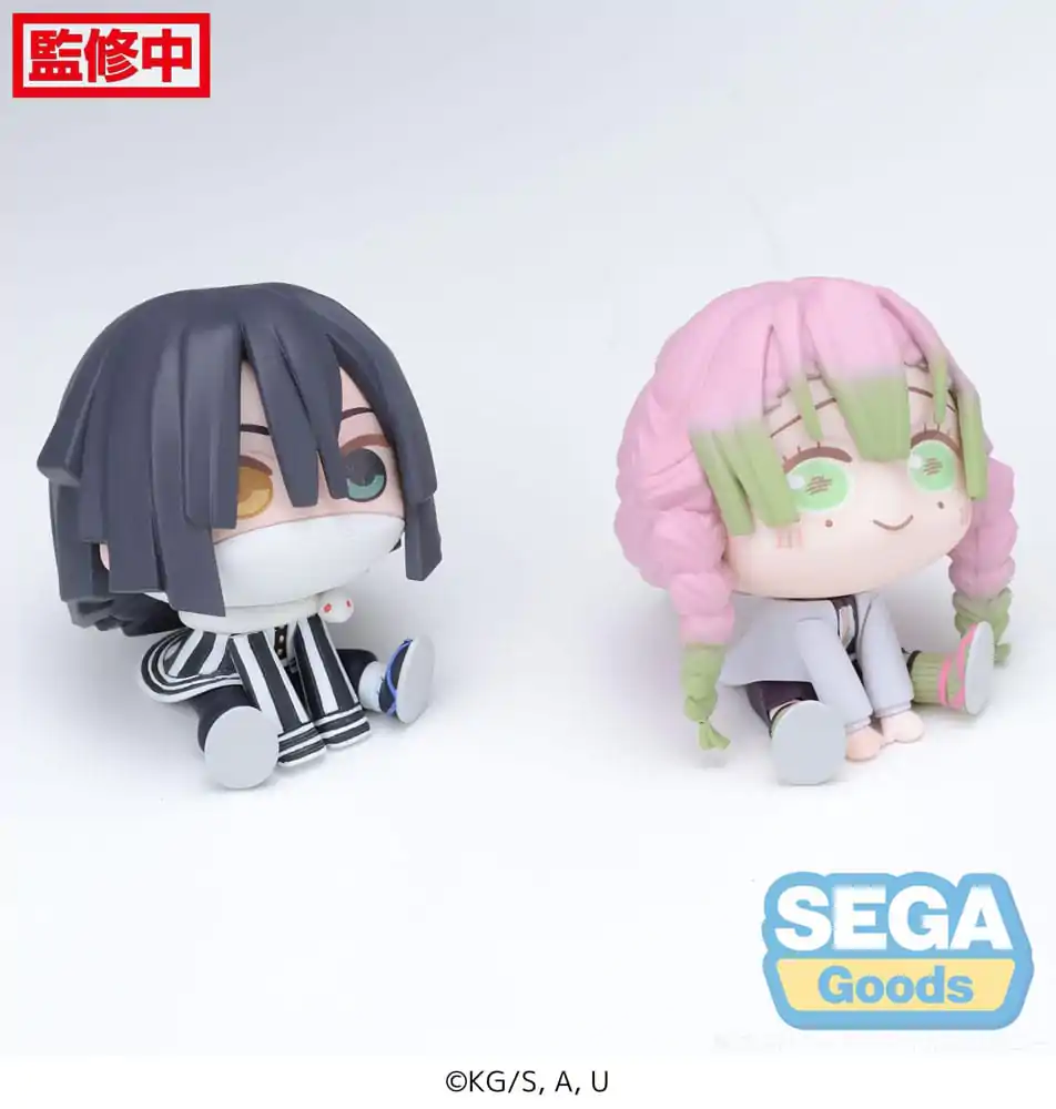 Demon Slayer: Kimetsu no Yaiba Chubby Collection Mitsuri Kanroji &amp; Obanai Iguro (EX) PVC szobor figura 6 cm termékfotó