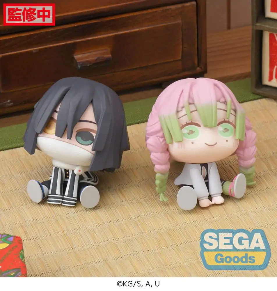 Demon Slayer: Kimetsu no Yaiba Chubby Collection Mitsuri Kanroji &amp; Obanai Iguro (EX) PVC szobor figura 6 cm termékfotó