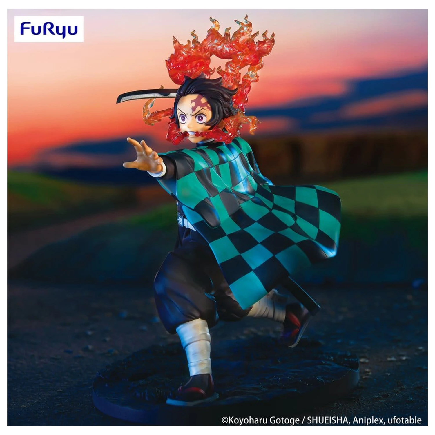 Demon Slayer: Kimetsu no Yaiba Exceed Creative figura Kamado Tanjiro PVC figura 16 cm termékfotó