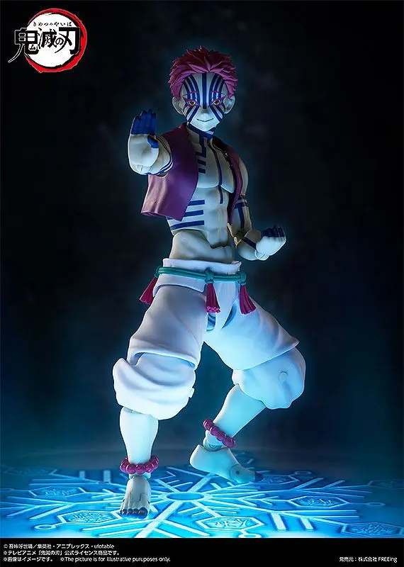 Demon Slayer: Kimetsu no Yaiba Figma Akaza akciófigura 15 cm termékfotó