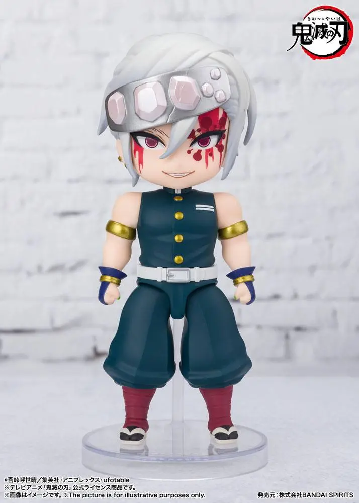 Demon Slayer: Kimetsu no Yaiba Figuarts mini akciófigura Tengen Uzui Sound Breathing 10 cm termékfotó