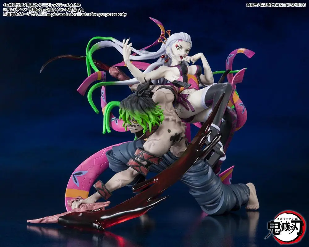 Demon Slayer: Kimetsu no Yaiba FiguartsZERO Daki &amp; Gyutaro PVC szobor figura 20 cm termékfotó