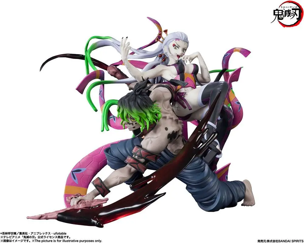 Demon Slayer: Kimetsu no Yaiba FiguartsZERO Daki &amp; Gyutaro PVC szobor figura 20 cm termékfotó