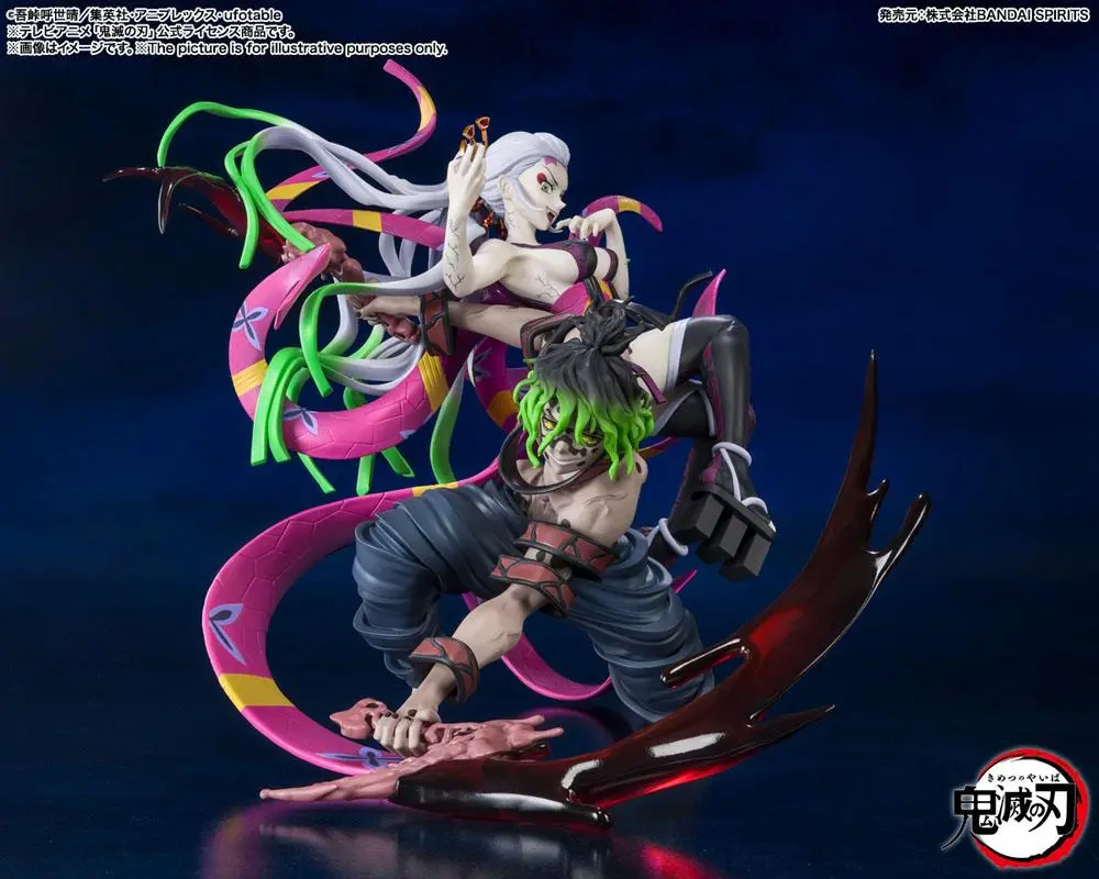 Demon Slayer: Kimetsu no Yaiba FiguartsZERO Daki &amp; Gyutaro PVC szobor figura 20 cm termékfotó