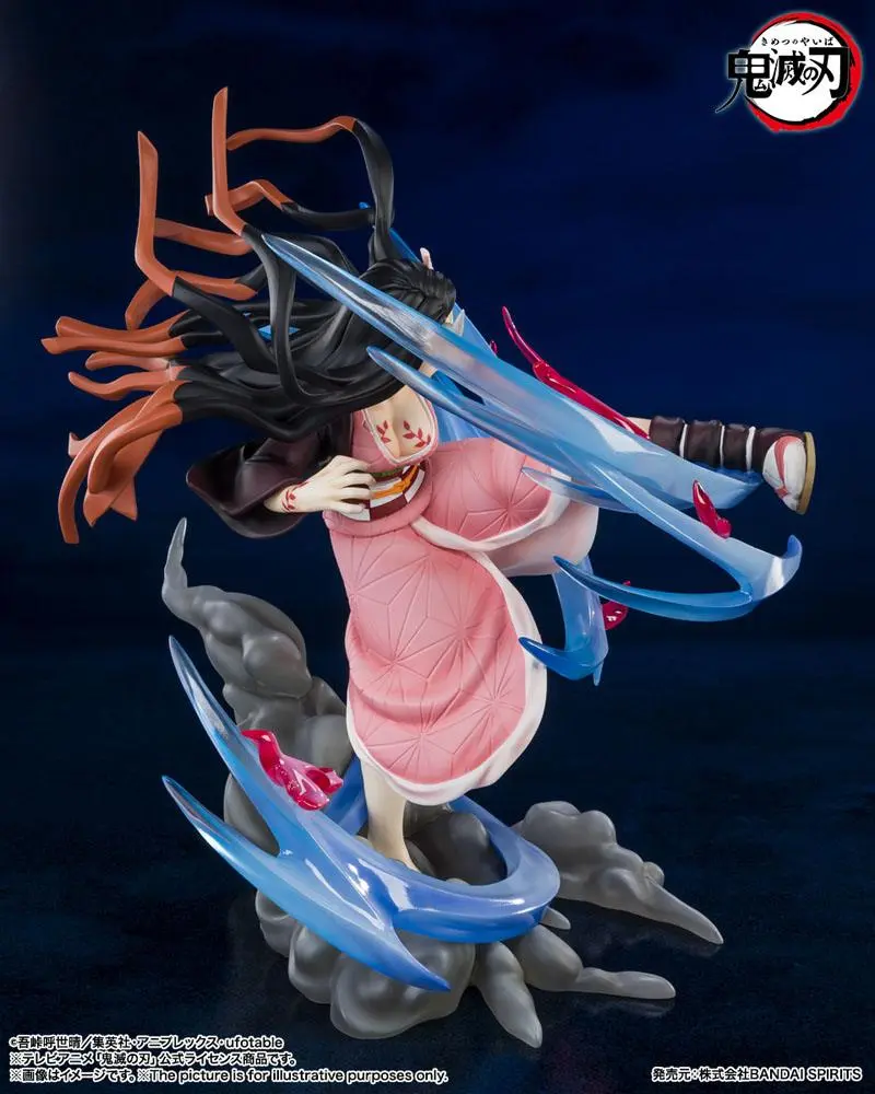 Demon Slayer: Kimetsu no Yaiba FiguartsZERO Nezuko Kamado Demon Form Advancing Ver. PVC szobor figura 20 cm termékfotó