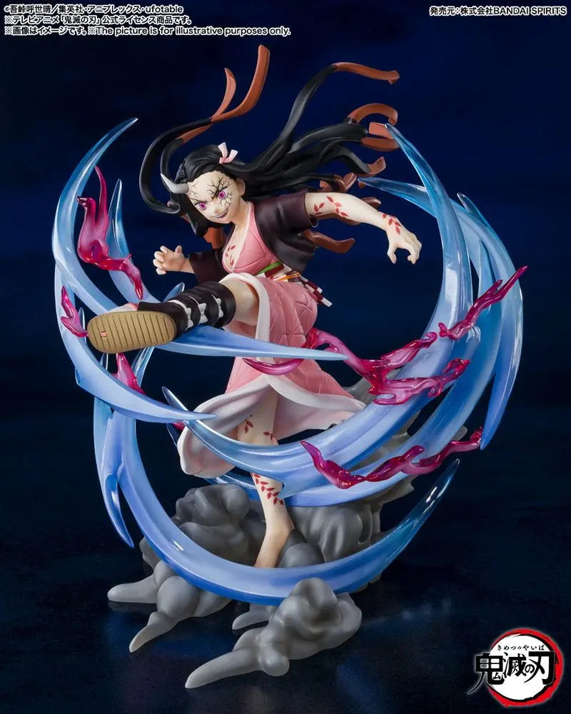 Demon Slayer: Kimetsu no Yaiba FiguartsZERO Nezuko Kamado Demon Form Advancing Ver. PVC szobor figura 20 cm termékfotó