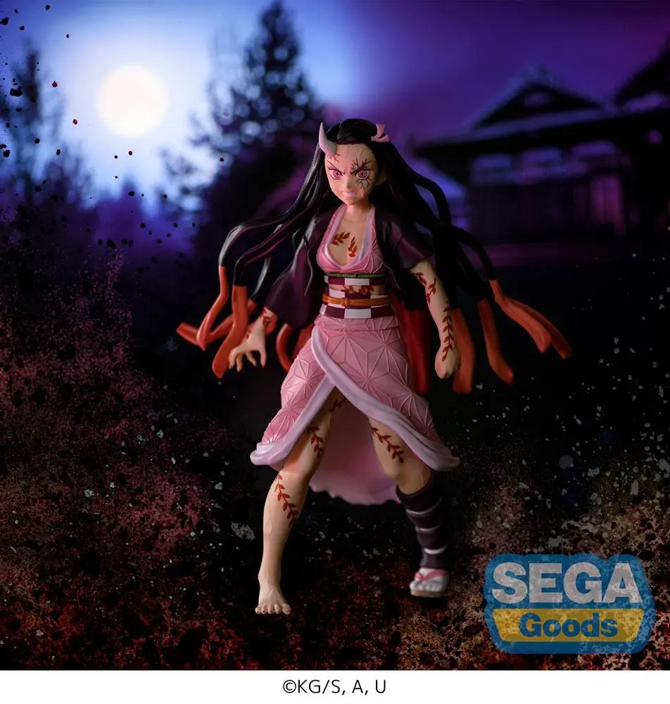Demon Slayer: Kimetsu no Yaiba Figurizm Nezuko Kamado Demon Form Advancing Ver. PVC szobor figura 21 cm termékfotó