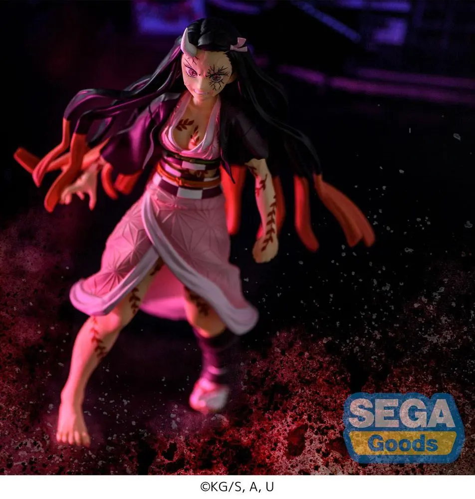 Demon Slayer: Kimetsu no Yaiba Figurizm Nezuko Kamado Demon Form Advancing Ver. PVC szobor figura 21 cm termékfotó
