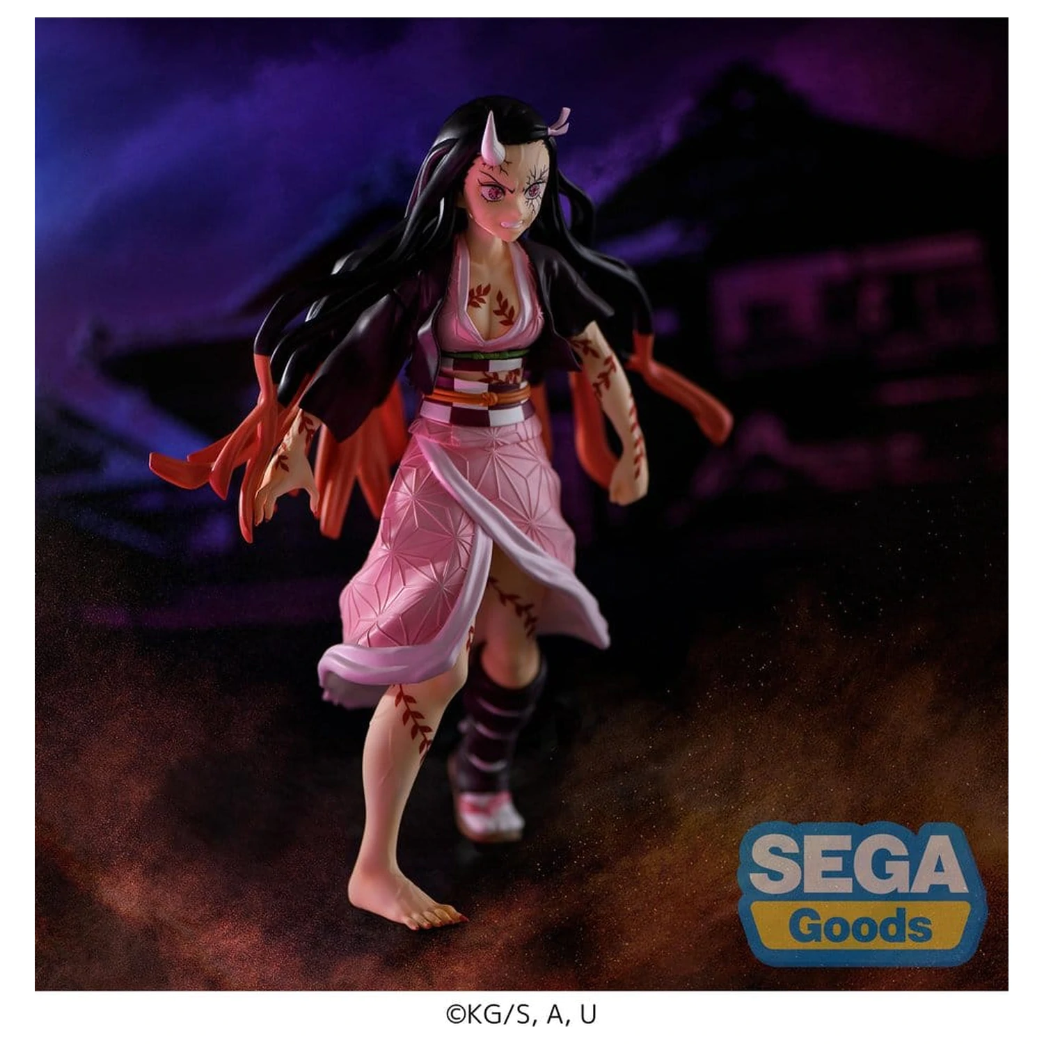 Demon Slayer: Kimetsu no Yaiba FIGURIZMa Nezuko Kamado Demon Form Advancing Ver. (Rerelease) PVC figura 21 cm termékfotó