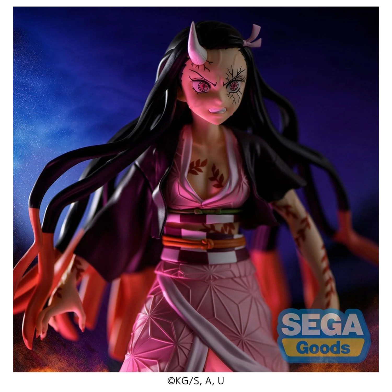 Demon Slayer: Kimetsu no Yaiba FIGURIZMa Nezuko Kamado Demon Form Advancing Ver. (Rerelease) PVC figura 21 cm termékfotó