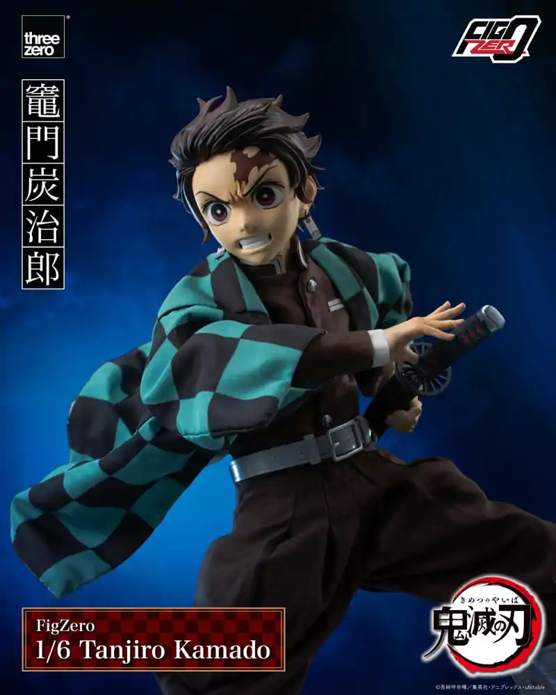 Demon Slayer Kimetsu no Yaiba FigZero 1/6 Tanjiro Kamado akciófigura 27 cm termékfotó