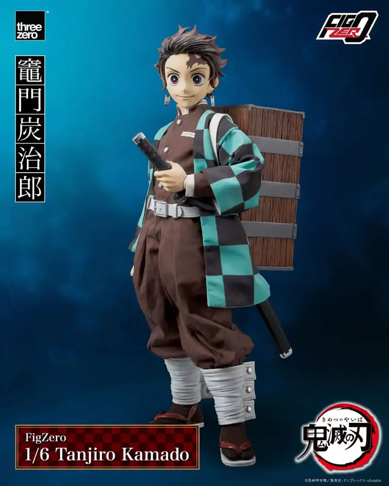 Demon Slayer Kimetsu no Yaiba FigZero 1/6 Tanjiro Kamado akciófigura 27 cm termékfotó