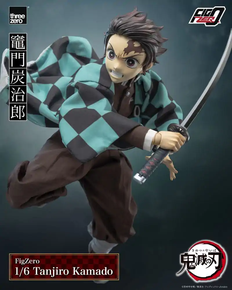 Demon Slayer Kimetsu no Yaiba FigZero 1/6 Tanjiro Kamado akciófigura 27 cm termékfotó