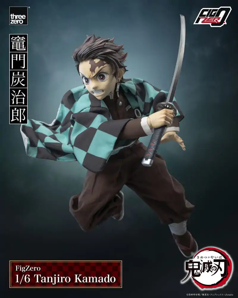 Demon Slayer Kimetsu no Yaiba FigZero 1/6 Tanjiro Kamado akciófigura 27 cm termékfotó