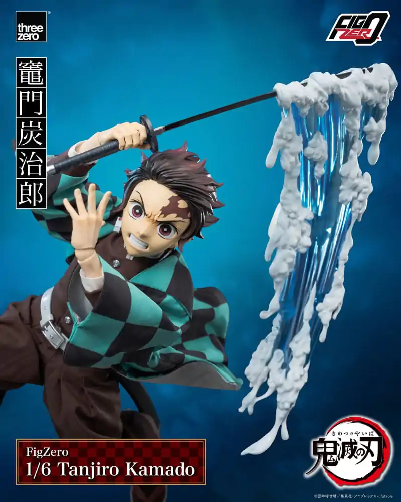 Demon Slayer Kimetsu no Yaiba FigZero 1/6 Tanjiro Kamado akciófigura 27 cm termékfotó