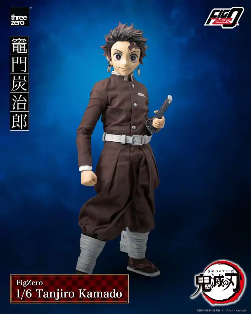 Demon Slayer Kimetsu no Yaiba FigZero 1/6 Tanjiro Kamado akciófigura 27 cm termékfotó