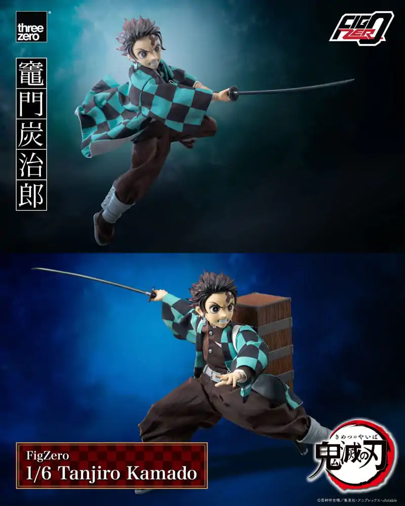 Demon Slayer Kimetsu no Yaiba FigZero 1/6 Tanjiro Kamado akciófigura 27 cm termékfotó