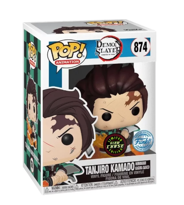 Demon Slayer: Kimetsu no Yaiba Funko POP! Animation Figura Tanjiro 9cm Chase (Glow) termékfotó