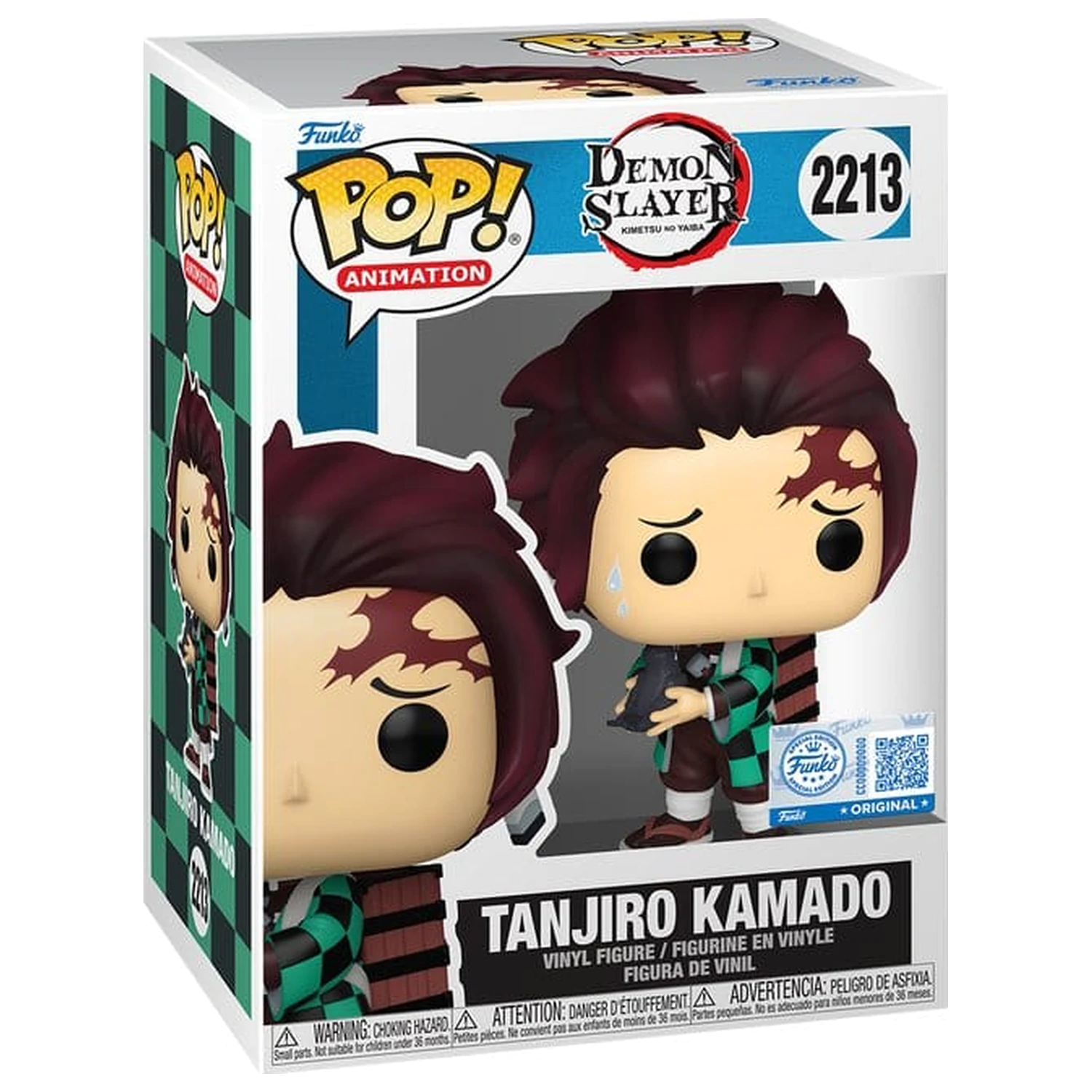 Demon Slayer: Kimetsu no Yaiba Funko POP! Animation Vinyl figura Tanjiro w/Crow 9 cm termékfotó