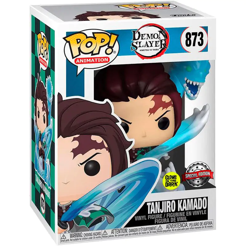 Demon Slayer: Kimetsu no Yaiba Funko POP! Animation Vinyl figura Tanjro W/ Dragon(GW/TRL) 9 cm termékfotó