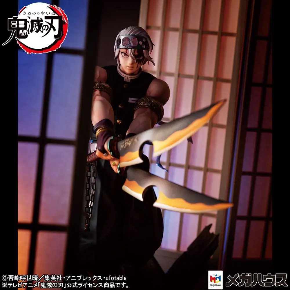 Demon Slayer Kimetsu no Yaiba G.E.M. 1/8 Tengen Uzui PVC szobor figura 23 cm termékfotó