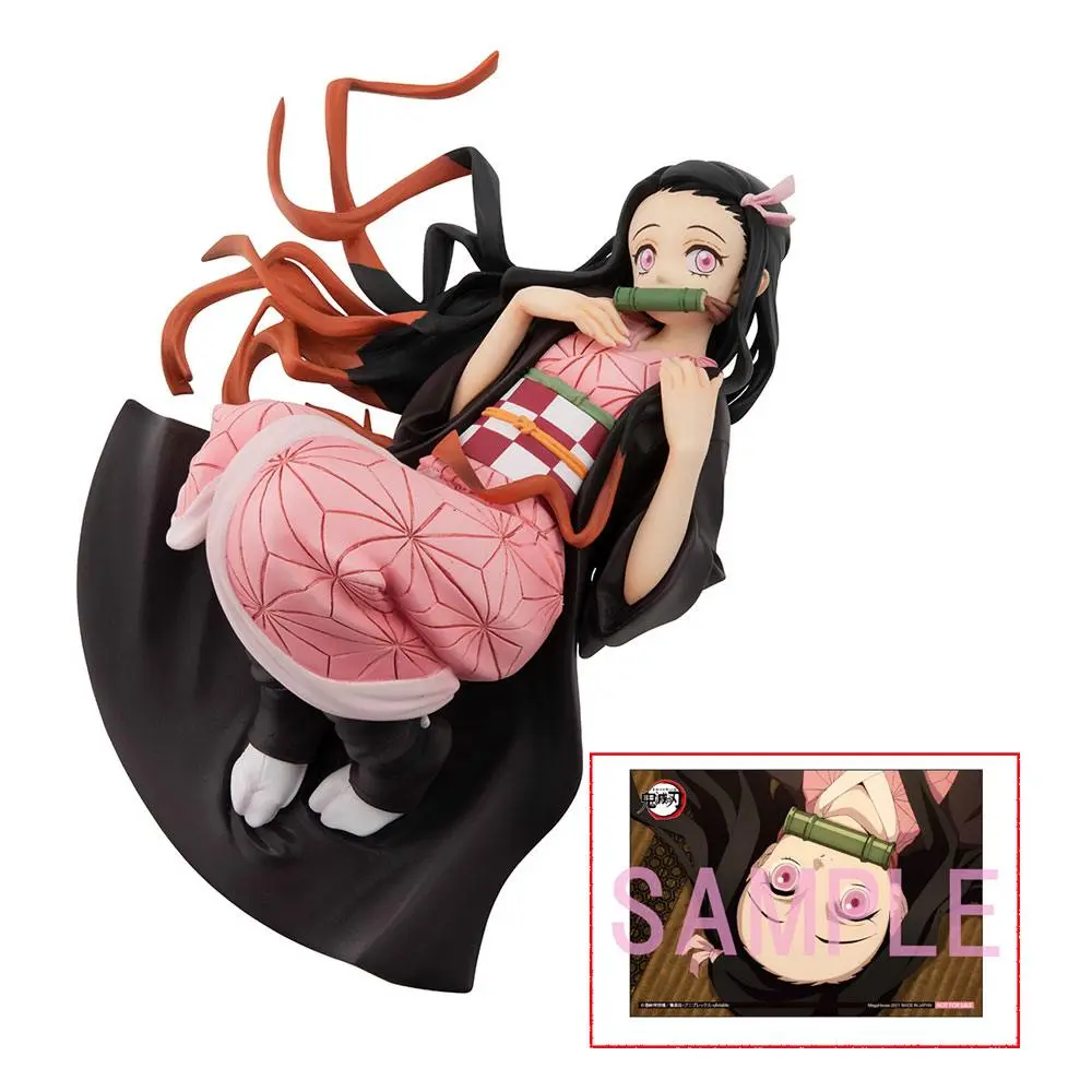 Demon Slayer Kimetsu no Yaiba G.E.M. Nezuko Ver. 2 Palm Size Edition Deluxe PVC szobor figura 12 cm termékfotó